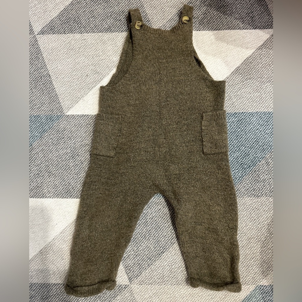 Zara Toddler Knit Loose Overalls 18-24